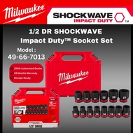 Milwaukee Shockwave 1/2" Impact Duty Socket 14pcs Set / Imapct Wrench Socket / Car Socket Set