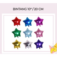 10 Piece Star Balloon 20cm/ - Medium Star Balloon