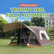 Automatic Tent 3-4 Persons One Living One Bedroom Green Khemah  3-4 Orang Satu Ruang Tamu Satu Bilik