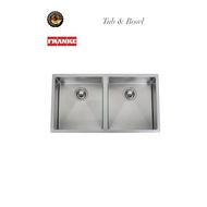 Franke PLANAR - DOUBLE Double Bowl Undermount Sink PZX 120-82