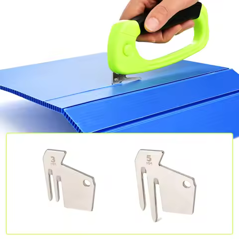 EHDIS 3MM/5MM Blade PP Hollow Board Slitting Grooving Tool Corrugated Plastic Sheet Cardboard DIY Cr