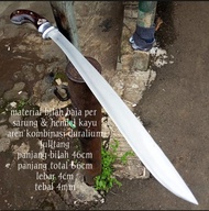 TERLARIS Golok baja putih asli dural aren ukuran panjang Untuk Tebas Maupun Sembelih Hewan