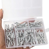 Box of 120 Assorted Rivet Heads - Convenient for Rive Press Pliers, K4-10.3