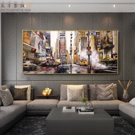 Abstract Landscape Oil Painting Art Poster and Printmaking New York Street Oil Painting Living Room 