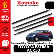 KOMOKO Toyota Estima ACR30 ACR50 Door moulding / Getah Luar Cermin Pintu