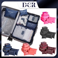 DCR 7 COLORS 6pcs Set Travel Pouch Multi Size Organizer Bags In Bag Laundry (Extra Large) 6 Pcs Set