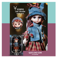 Búp Bê BJD 12 Cung Hoàng Đạo 30cm Biết Nhắm Mắt 13 Khớp Linh Hoạt