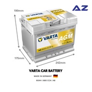 [NEW] VARTA CAR Battery (AGM) 60Ah AGM (A8) CCA - 680Amps | Made in Germany