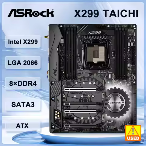 ASRock Motherboard X299 Taichi intel X299 LGA 2066 support 9800X 10900X 10940 7940X 9920X 7800X cpu 