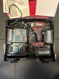 Makita XGT 40V 衝擊批 + 兩粒2.5Ah電 + 220V充電器