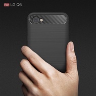 FIBER LINE case LG Q6 - Q6 Plus Q6+ softcase casing carbon tpu back cover anti shock bumper