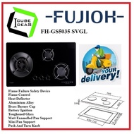 FUJIOH FH-GS5035 SVGL 3 BURNER BUILT-IN GLASS HOB| Express Free Home Delivery