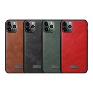 SULADA Apple iPhone 11 Pro Max 皮紋保護套(紅色)
