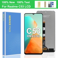 6.74 LCD Display for OPPO Realme C53 with Frame Panel Digitizer Assembly - Touch Screen Repair Repla