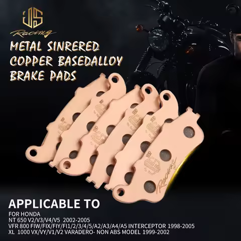 JSRAOIMG Motorcycle Spare Parts GG Sintered Front Rear Brake Pads For Honda NT650 VFR800 ST1300 F6B 