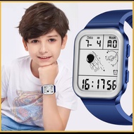 LIGE เด็กนาฬิกากันน้ำป้องกันการกระแทกกีฬานาฬิกาเด็กแฟชั่นนาฬิกาปลุกดิจิตอลชายหญิง + กล่อง