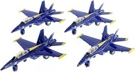 Set of 6 F/A 18 Hornet US Navy Blue Angels fighter plane - diecast model 7" 1:50