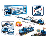 2-Way Large Racing Police Truck Toy 2in1 Police Track Truck RM