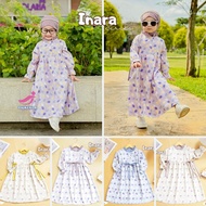 Baju Gamis anak perempuan terbaru UMUR 2-8 Tahun Original Zalira kids inara series