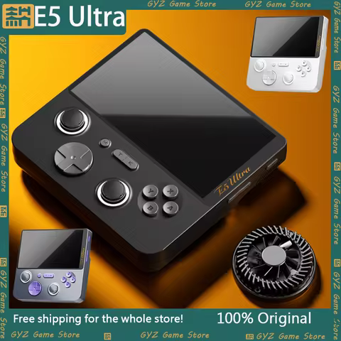 GAMEMT E5 Ultra Gaming Console Hall-Effect Joystick Handheld 5" 1280*720 60Hz IPS Touch Screen 5000m