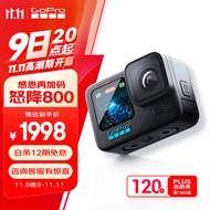 GoPro HERO12 Black 运动相机 户外摩托骑行 潜水防水防抖相机 Vlog数码运动摄像机 旅拍照相机