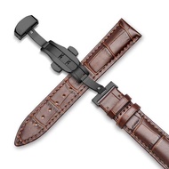 Carouse Watchband 18mm 19mm 20mm 21mm 22mm 24mm Calf Genuine Leather Watch Band Alligator Grain Watch Strap for Tissot Seiko