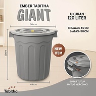 EMBER JUMBO 120 LITER DENGAN TUTUP EMBER PLASTIK EMBER AIR KAMAR MANDI