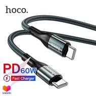 Hoco X2 Max สายชาร์จเร็ว 3A PD 60W TYPE-C to TYPE-C QC3.0 สายถัก ความยาว 1-2 เมตร สำหรับ iPhone15 / HUAWEI / Samsung Note9 / S9 Plus / S8 / Macbook Pro Flash Charging Data Cable