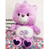 2006 絕版 10吋 Vintage Care Bears 紫色 彩虹熊 愛心熊 玩偶 古董玩具