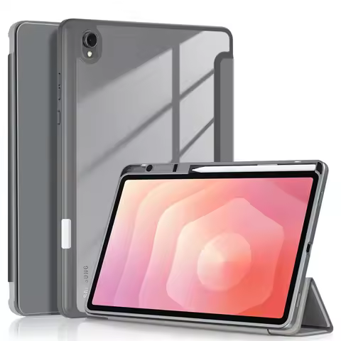 For Samsung Galaxy Tab S11 Case with Pen Holder Luxury Magnetic Acrylic Hard Stand Cover For Funda G