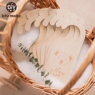 Let's Make 11pc Newborn 24 Months Baby Closet Dividers Wood Nursery Closet Clothes Organizers Baby W