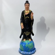 Tượng Mẹ Địa Mẫu Diêu Trì Cao 50cm Composite Màu Xanh Đen