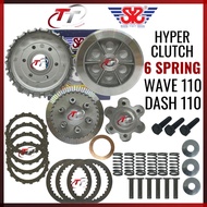 HONDA WAVE110 WAVE 110 DASH 110 V1 Clutch Set Racing HYPER CLUTCH carburetor 6 spring Complete Set 100% Original SYS