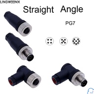 LINDW99NX M12 Sensor Connector, 4 5 8 Pin Sensor Plug M12 Aviation Plug, M12 Sensor Cable Connector 