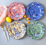 จานเซรามิก🔥จานอังกฤษ Johnson & Brothers ดอกไม้ 4 สี 9 นิ้ว พร้อมส่ง! ถูกที่สุด🔥จาน ชาม ช้อน ถ้วย เซร