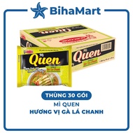 [BOX OF 30 PACKAGES] - ACECOOK - Quen Noodles with lemon leaf chicken flavor, Acecook familiar noodl