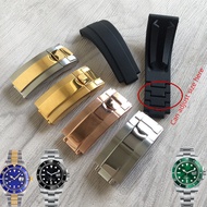 1/26✈20mm Substitute Rolex 116655 Rubber Silicone Watch Band Ghost King Yacht Daytona Blackwater Ghost Green Yacht