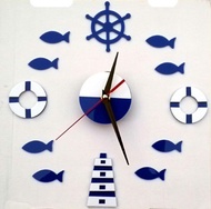 Nautical DIY Stick On Wall Clock
