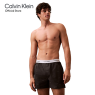 CALVIN KLEIN กางเกงบ๊อกเซอร์ผู้ชาย Cotton Poplin Boxer รุ่น NM2831 VA1 - สีดำ