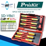 Pro'sKit SD-V861 13PCS VDE Screwdriver Kit