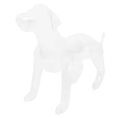 Inflatable Dog Mannequin PVC Transparent Display Model Pet Clothes Adjustable Size Durable Clothing 