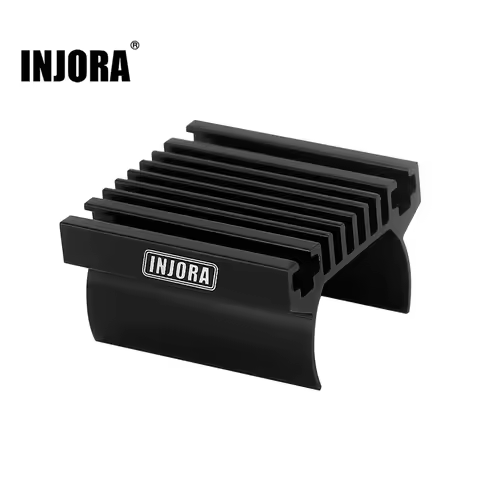 INJORA Aluminum 180 Motor Heat Sink for 1/18 RC Crawler TRX4M Upgrade