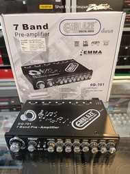 ปรีแอมป์ ปรี 7 แบรนด์ EMBLAZE EQ-701 (ปุ่มป๊อปอัพ เก็บวอลลุ่มได้) คุณภาพ แบนด์จาก ประเทศเยอรมัน