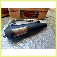 ▪ ➝ ∱ Mio Sporty/Soulty Replica Pro "Decibel Killer" Power Pipe(Stock-160cc) Black Straight Elbow