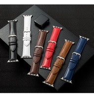 SOFT cowhide strap 40mm 44mm 38mm 42mm for AW IWatch Series 3 4 5 6 7 leather watch strap