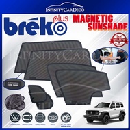 (6pcs) BREKO+ SHADES High Quality Fully Magnetic 0.98 UV Proof Car Sun Shade (Malaysia-Made) For GWM