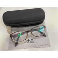 [Second-Hand 90% 9 New] Japan T.G.C. COLECAL Women's Glasses {Left Right Degree 650}