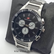 jam tangan pria terlaris Swiss Army /Swiss time stainless