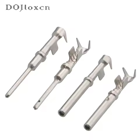 20/50/100/200/Pcs 1.0 Elcetric Plug Crimp Terminal DTM Pins Auto Insert Spring Round Wiring Terminal