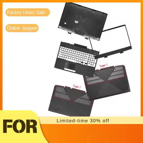 New For HP Omen 15-DC TPN-Q211 Series Laptop LCD Back Cover/Front Bezel/Palmrest/Lower Bottom Case/A